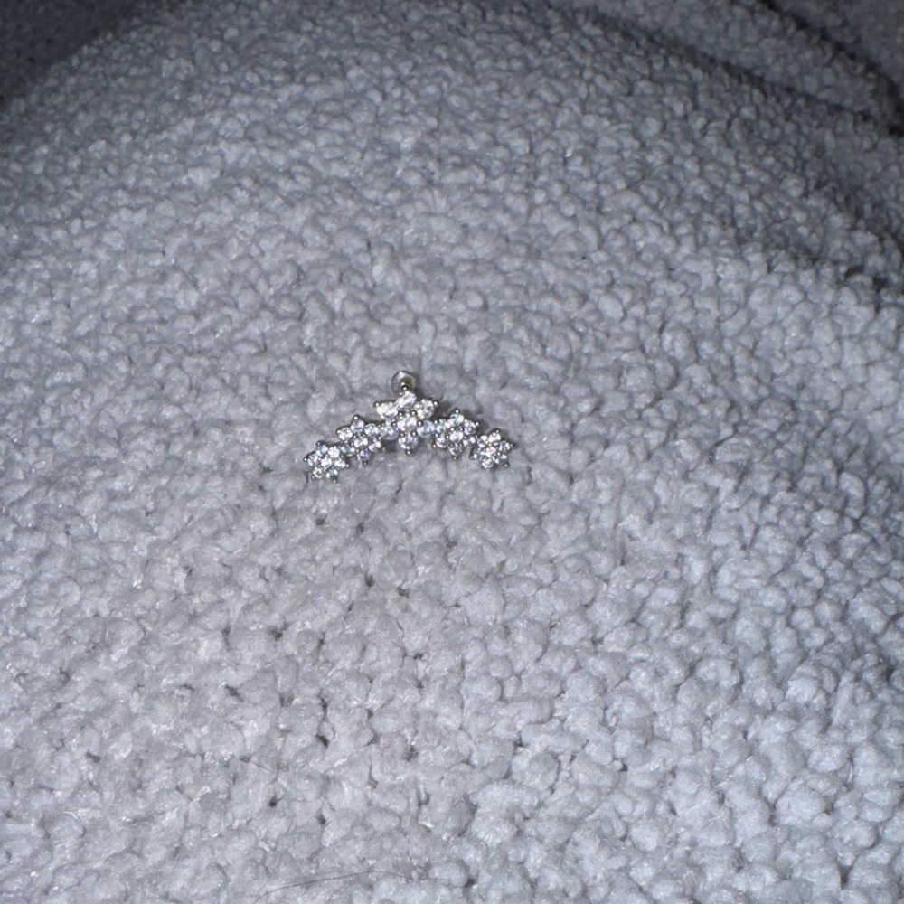 Elegant Silver Crystal Stud****FINAL MARKDOWN****